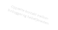 Opprette kontakt mellom innbygger og helsetjenesten

